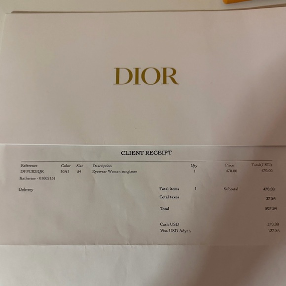 Women’s Christian Dior Sunglasses - Picture 4 of 4